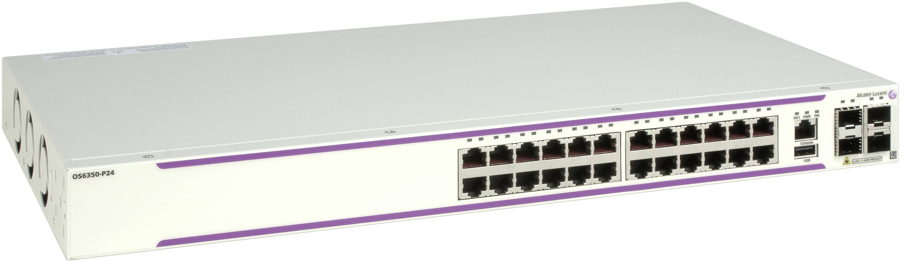 Alcatel-Lucent Enterprise OS6350-P24 Netzwerk Switch 24 Port 56 GBit/s PoE-Funktion