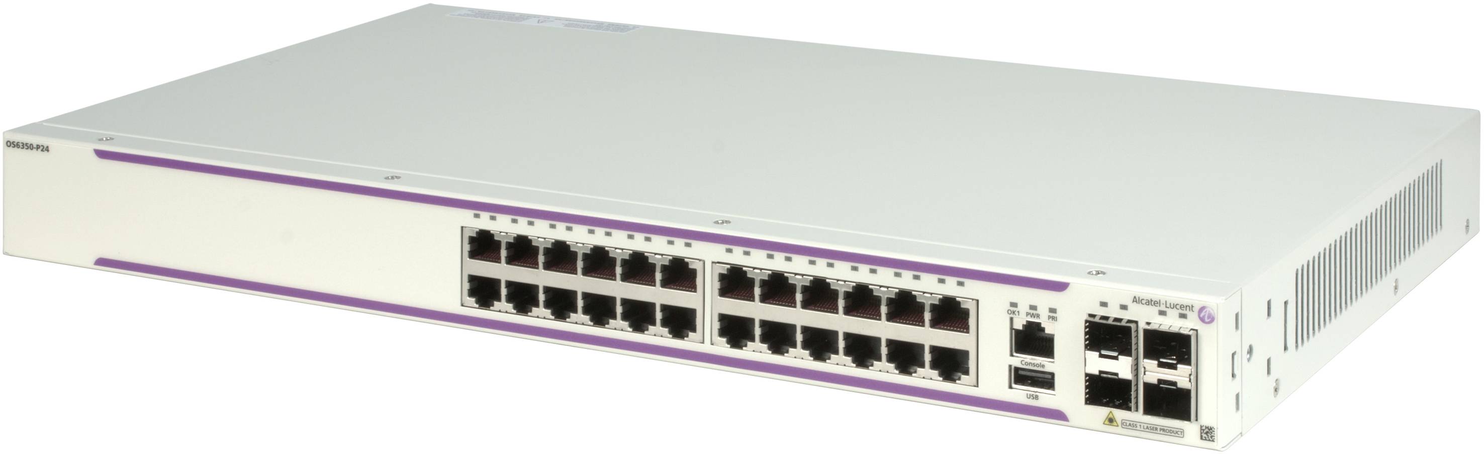 Alcatel-Lucent Enterprise OS6350-P24 Netzwerk Switch 24 Port 56 GBit/s PoE-Funktion