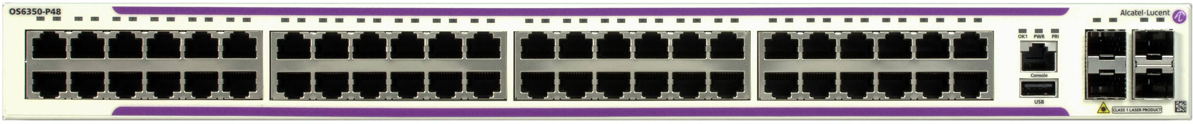 Alcatel-Lucent Enterprise OS6350-P48-EU OS6350-P48 Netzwerk Switch 48 Port 100 GBit/s PoE-Funktion