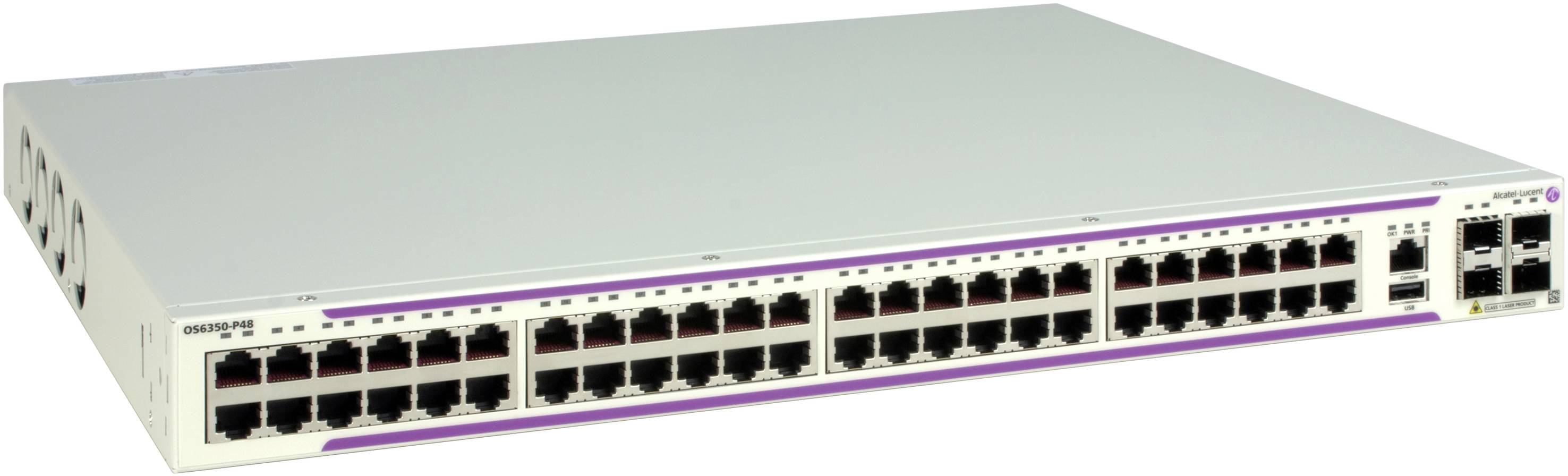 Alcatel-Lucent Enterprise OS6350-P48-EU OS6350-P48 Netzwerk Switch 48 Port 100 GBit/s PoE-Funktion