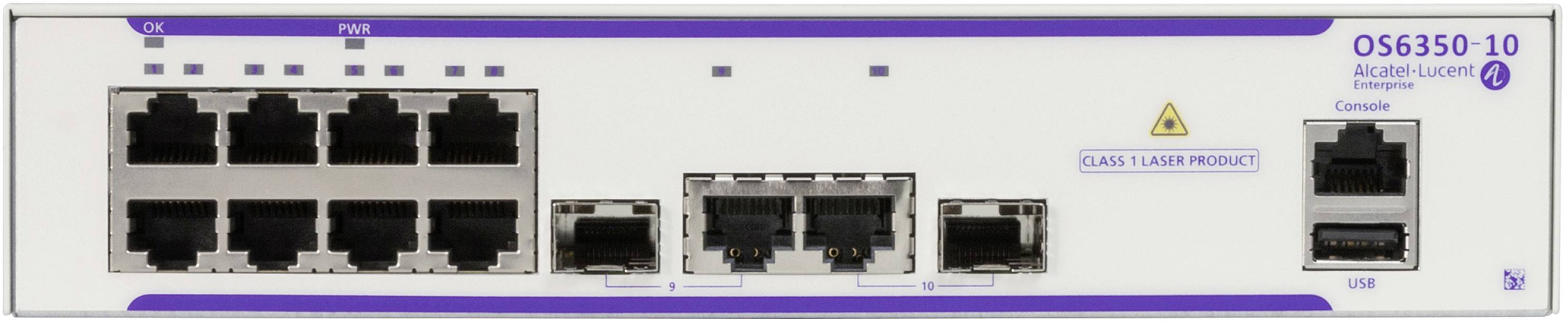 Alcatel-Lucent Enterprise OS6350-10 Netzwerk Switch OS6350-10-EU 10 Port 20 GBit/s