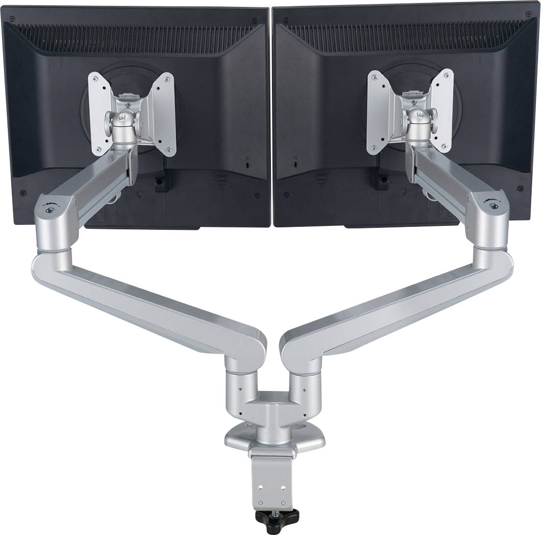 Roline Monitor-Tischhalterung 17.03.1148 2 Display(s) Silber Neigbar, Höhenverstellbar, Drehbar