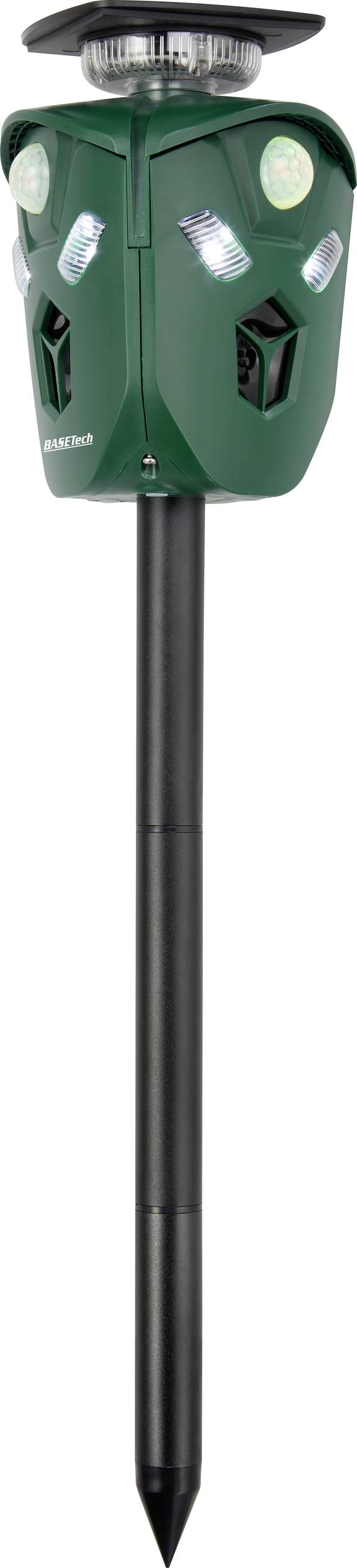 Basetech BT16 Tiervertreiber Funktionsart LED-Licht, Alarm-Sirene, Ultraschall, Blitzlicht Wirkungsbereich 200m² 1St.