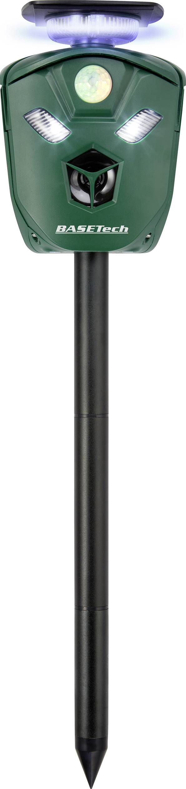 Basetech BT16 Tiervertreiber Funktionsart LED-Licht, Alarm-Sirene, Ultraschall, Blitzlicht Wirkungsbereich 200m² 1St.