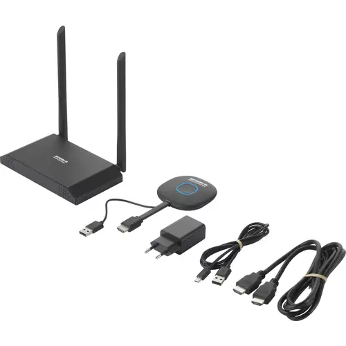 SpeaKa Professional SP-VShare Drahtloses 4K UHD Präsentationssystem 4fach Multi Viewer, Digital Whiteboard-Funktion, Sicher SpeaKa Professional SP-VShare Drahtloses 4K UHD Präsentationssystem 4fach Multi Viewer, Digital Whiteboard-Funktion, Sicher