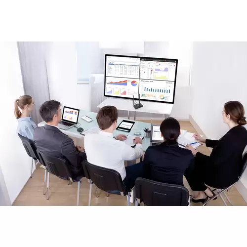 SpeaKa Professional SP-VShare Drahtloses 4K UHD Präsentationssystem 4fach Multi Viewer, Digital Whiteboard-Funktion, Sicher SpeaKa Professional SP-VShare Drahtloses 4K UHD Präsentationssystem 4fach Multi Viewer, Digital Whiteboard-Funktion, Sicher