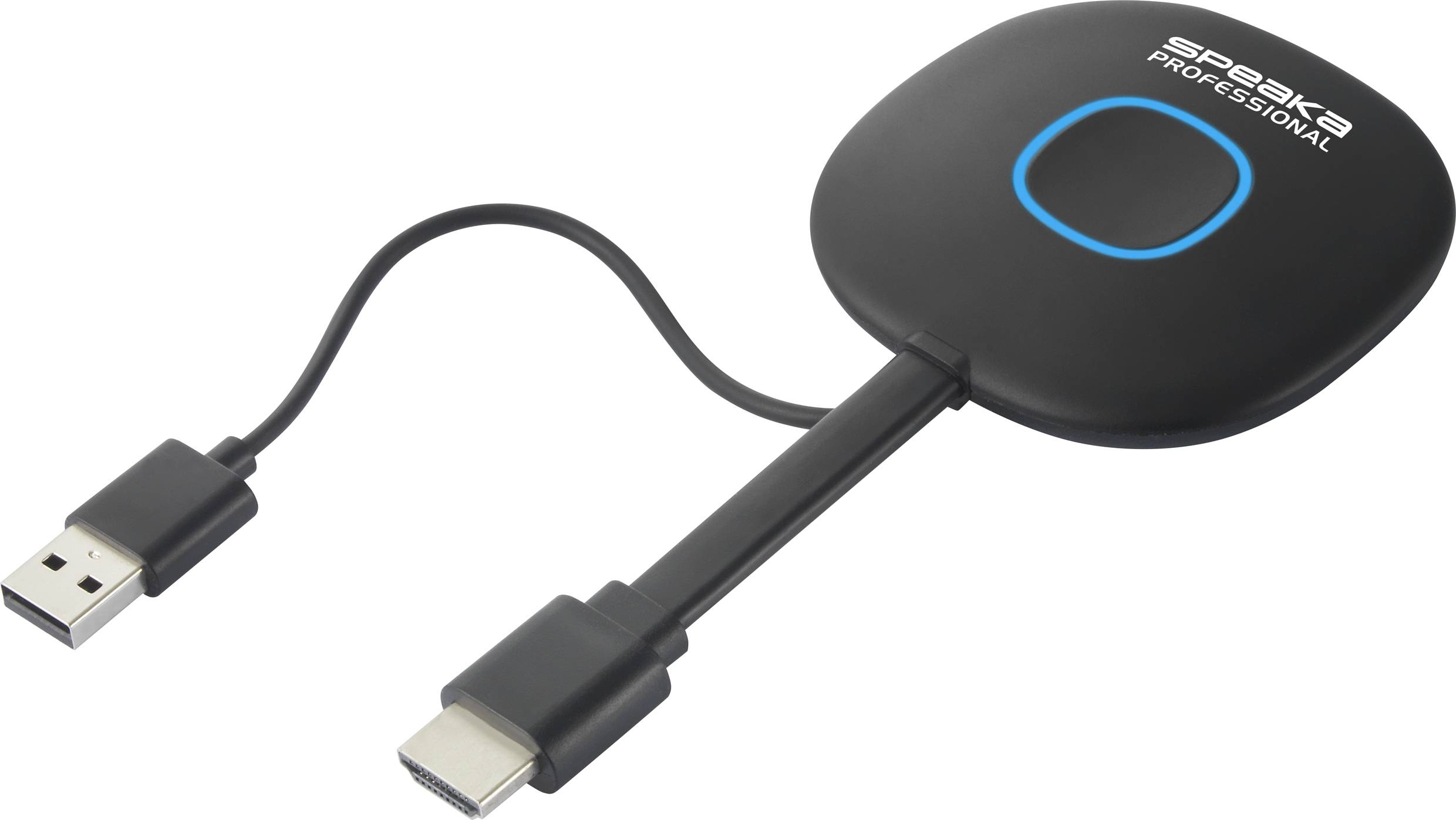 SpeaKa Professional SP-VShareZ Drahtloser Sender für Präsentationssystem Sichere Funkübertragung50m 2.4GHz, 5GHz, 5.8