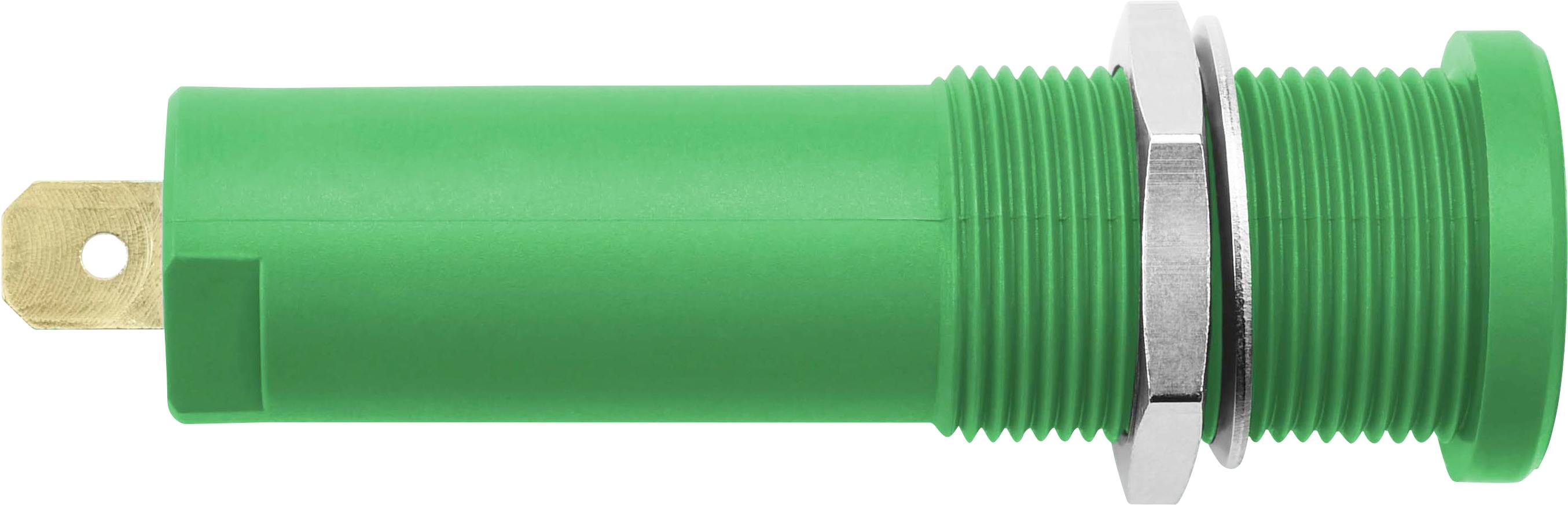 Schützinger DI HSEB 3125 L Au / GN Hochspannungs-Sicherheits-Einbaubuchse Grün 1 St.