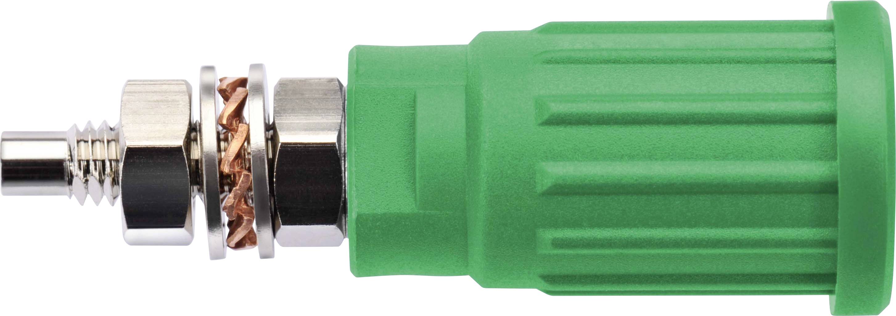 Schützinger DI SEPB 6447 Ni / GN Sicherheits-Einpressbuchse Grün 1St.