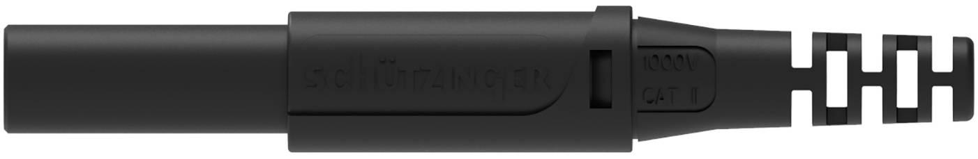 Schützinger DI SFK 30 S Ni / OK / SW Sicherheits-Federkorbstecker Schwarz 1 St.