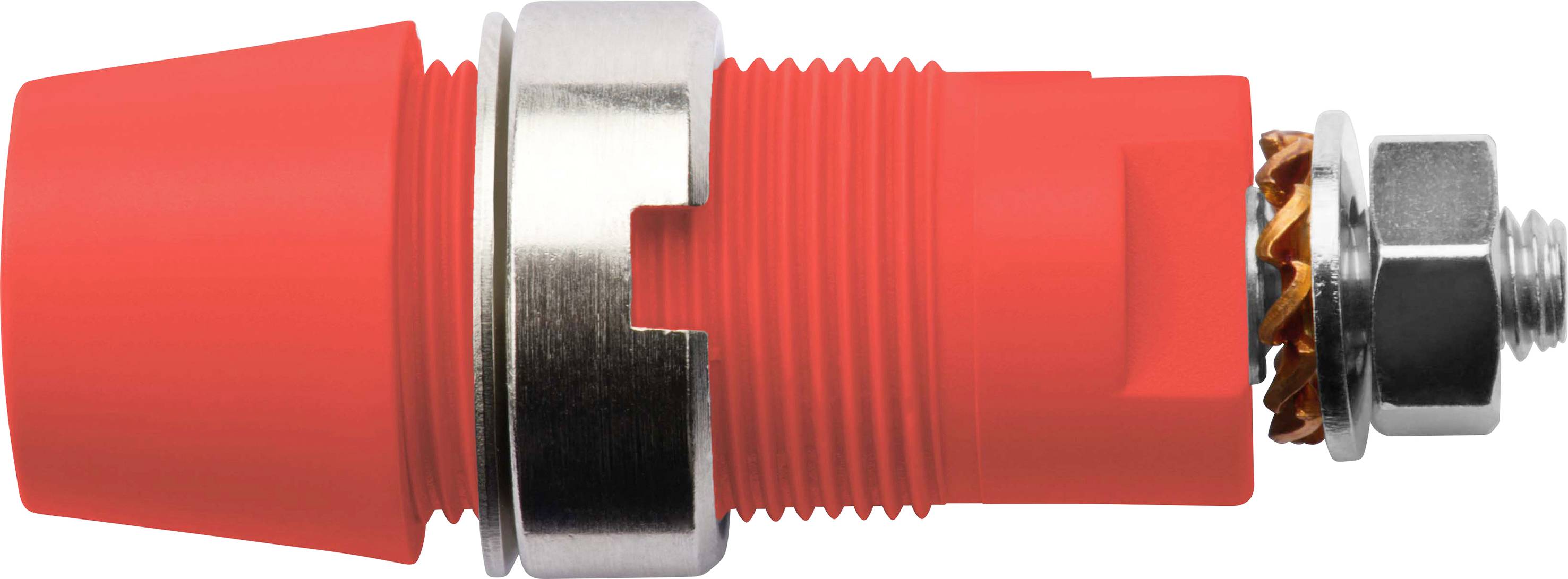 Schützinger DI SAB 6922 Ni / RT Sicherheits-Aufbaubuchse Rot 1St.