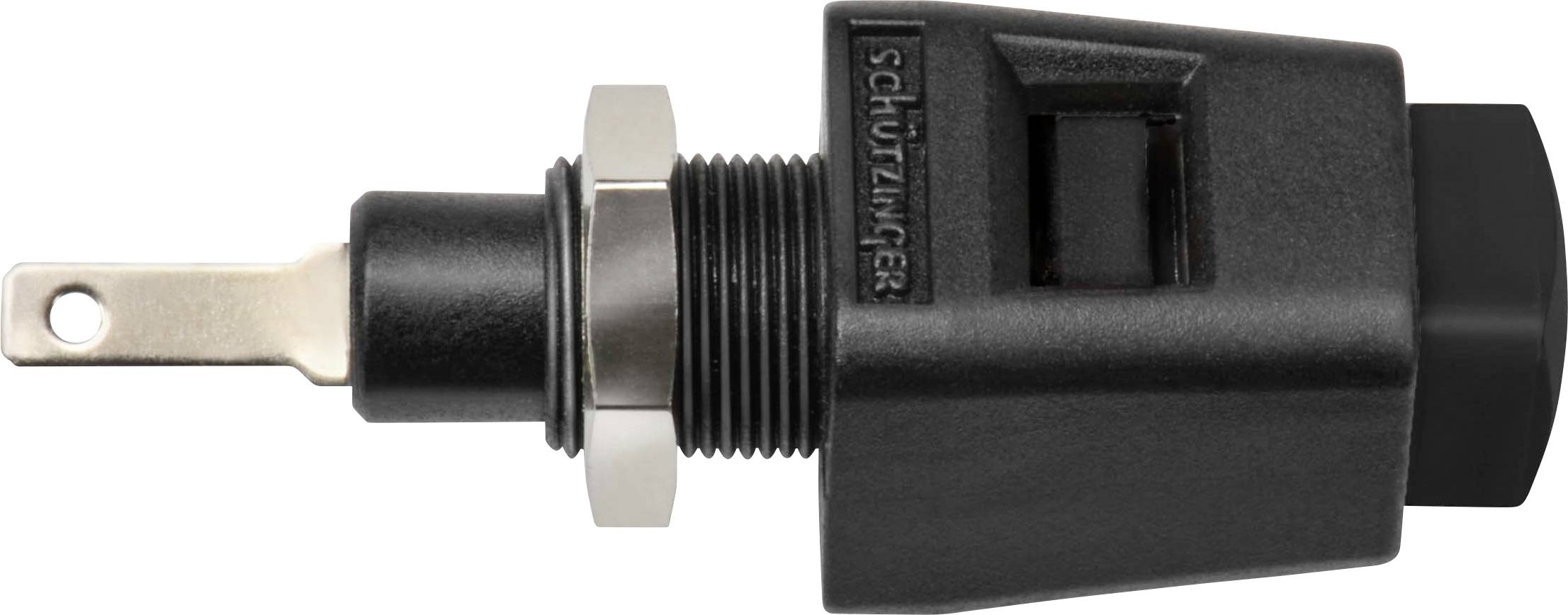 Schützinger ESD 6554 / SW Schnelldruckklemme Schwarz 5A 1St.