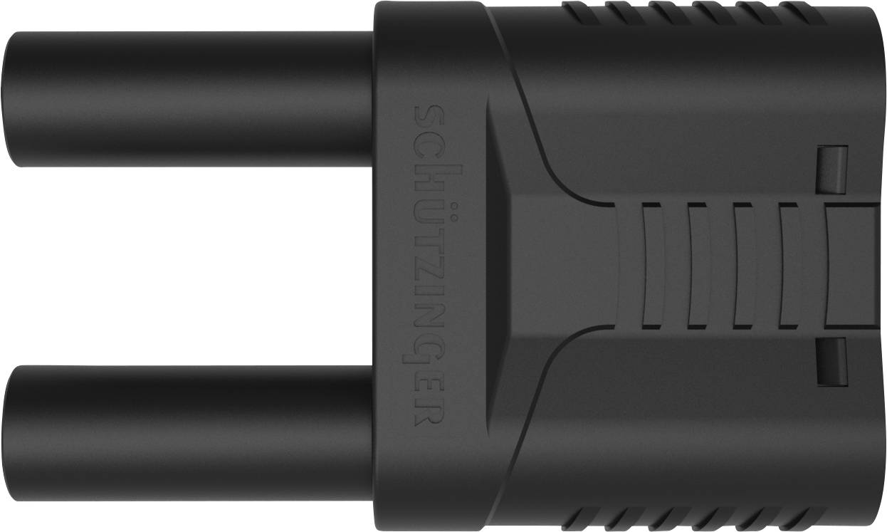 Schützinger SKURZ 6100 / 19-4 IG 2MB Ni / SW Sicherheits-Kurzschlussstecker Schwarz 1St.
