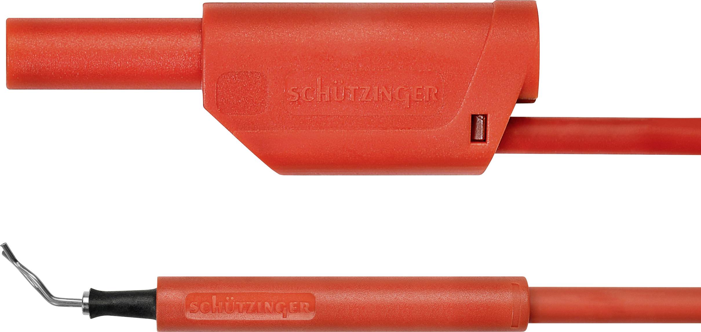 Schützinger AL 8321 / ZPK / 1 / 100 / RT Adapterleitung Stecker 4 mm Prüfspitze Rot 1 St.