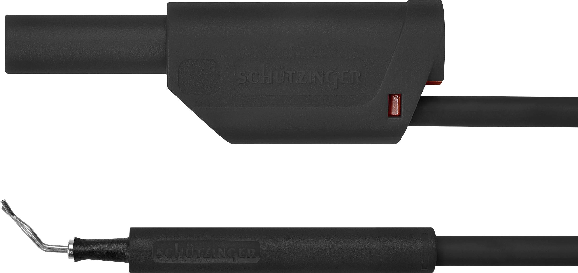 Schützinger AL 8321 / ZPK / 1 / 100 / SW Adapterleitung Stecker 4mm Prüfspitze Schwarz 1St.