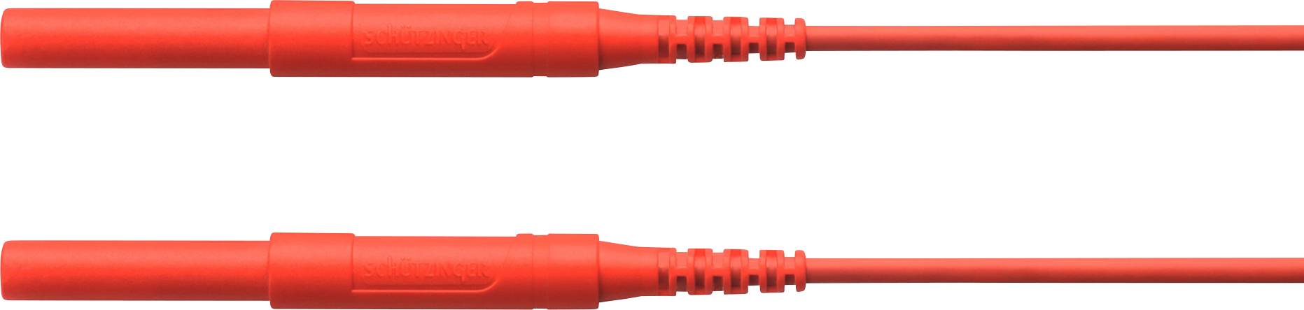 Schützinger HSPL 8568 / AWG16 / 100 / RT Sicherheits-Messleitung Stecker 4mm Stecker 4mm Rot 1St.