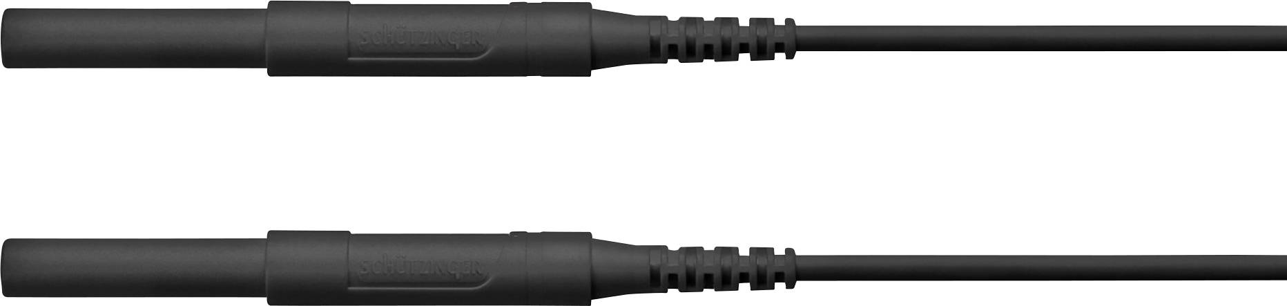 Schützinger HSPL 8568 / AWG16 / 200 / SW Sicherheits-Messleitung Stecker 4 mm Stecker 4 mm Schwarz