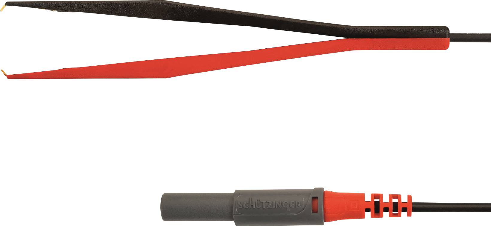 Schützinger KML 7848 Au / PZ / 150 / RT Messleitung Stecker 4mm Kelvin-Klemme Rot 1St.