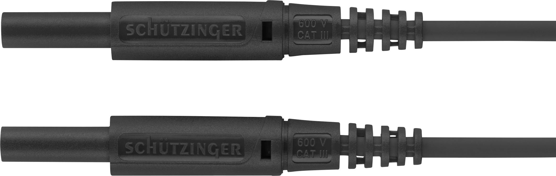 Schützinger MSFK A301 / 0.5 / 100 / SW Messleitung Stecker 2mm Stecker 2mm Schwarz 1St.