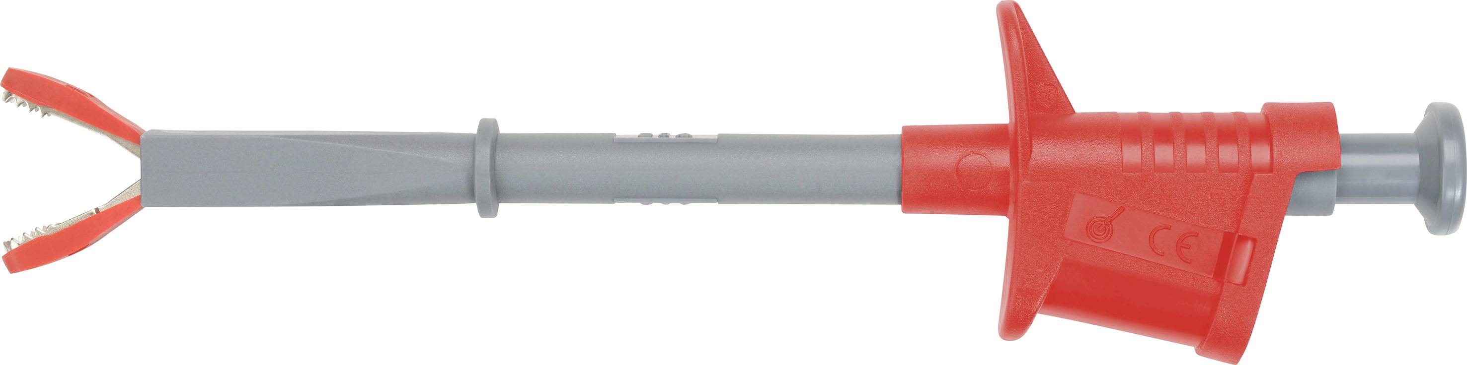 Schützinger SKPS 7630 Ni / RT Sicherheits-Klemmprüfspitze Buchse 4mm Rot