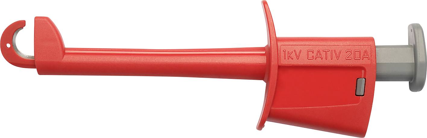 Schützinger SKPS 8341 Ni / RT Sicherheits-Klemmprüfspitze Buchse 4mm Rot