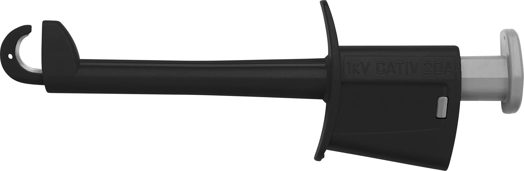 Schützinger SKPS 8341 Ni / SW Sicherheits-Klemmprüfspitze Buchse 4mm Schwarz