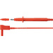 Schützinger SPL 7312 Ni / 1 / 100 / RT Sicherheits-Messleitung [Stecker 4 mm - Prüfspitze] Rot 1 St