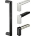 Rohde A3-25.250.S01 Rohrgriff Schwarz, Silber (L x B x H) 270 x 25 x 61mm 1St. Rohde A3-25.250.S01 Rohrgriff Schwarz, Silber (L x B x H) 270 x 25 x 61mm 1St.