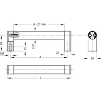 Rohde A3-25.250.S01 Rohrgriff Schwarz, Silber (L x B x H) 270 x 25 x 61mm 1St. Rohde A3-25.250.S01 Rohrgriff Schwarz, Silber (L x B x H) 270 x 25 x 61mm 1St.