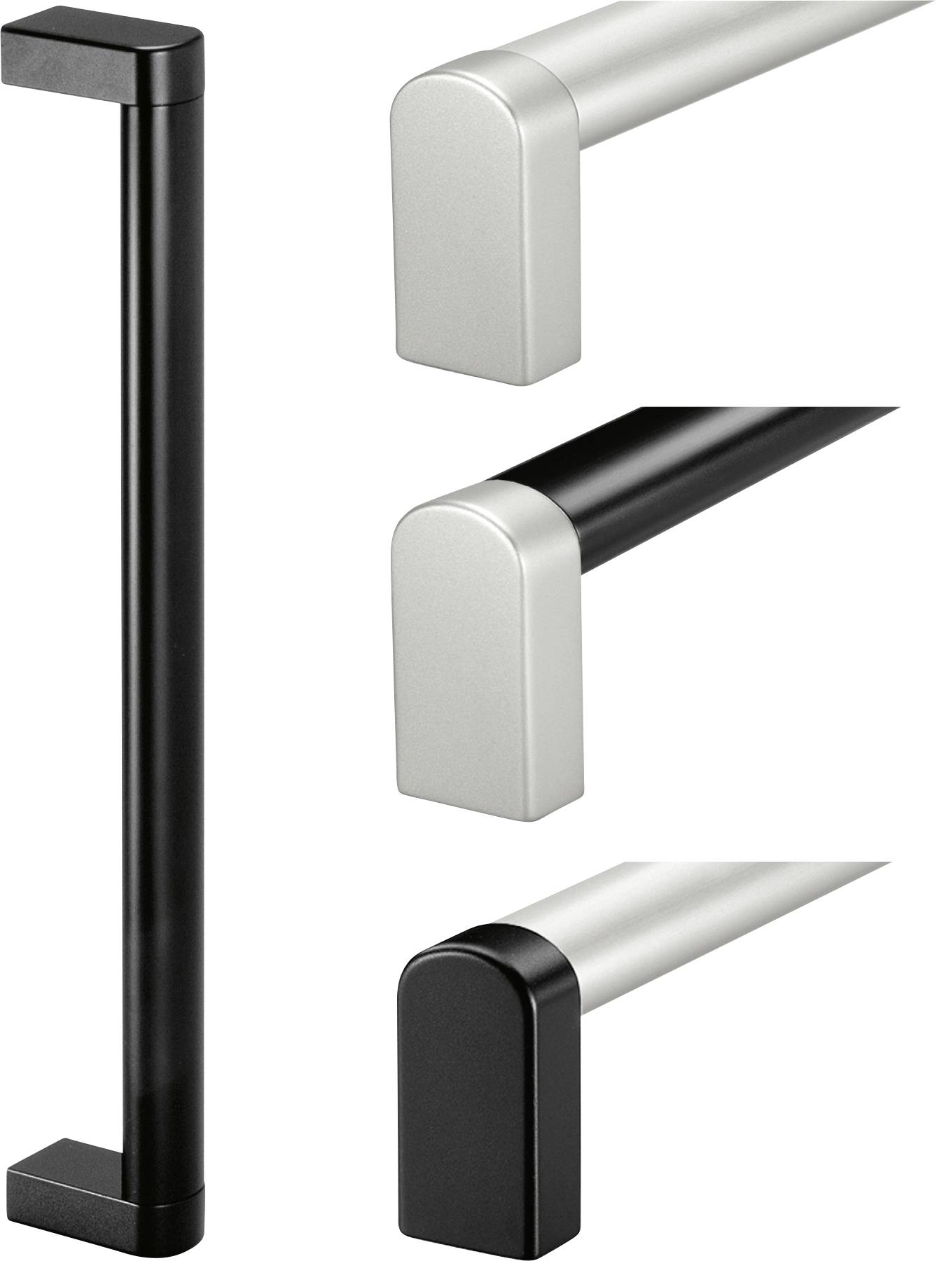 Rohde A4-35.500.S01 Profilgriff Schwarz, Silber (L x B x H) 520 x 35 x 65mm 1St.