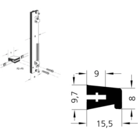 Rohde F2-14.070.04 Griffleiste Schwarz (L x B x H) 70.5 x 10 x 15.5mm 12St. Rohde F2-14.070.04 Griffleiste Schwarz (L x B x H) 70.5 x 10 x 15.5mm 12St.