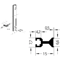 Rohde F5-04.019.01 Griffleiste Silber (L x B x H) 19.7 x 7.7 x 15mm 19St. Rohde F5-04.019.01 Griffleiste Silber (L x B x H) 19.7 x 7.7 x 15mm 19St.
