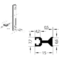 Rohde F5-14.070.04 Griffleiste Schwarz (L x B x H) 70.5 x 7.7 x 15mm 13St. Rohde F5-14.070.04 Griffleiste Schwarz (L x B x H) 70.5 x 7.7 x 15mm 13St.