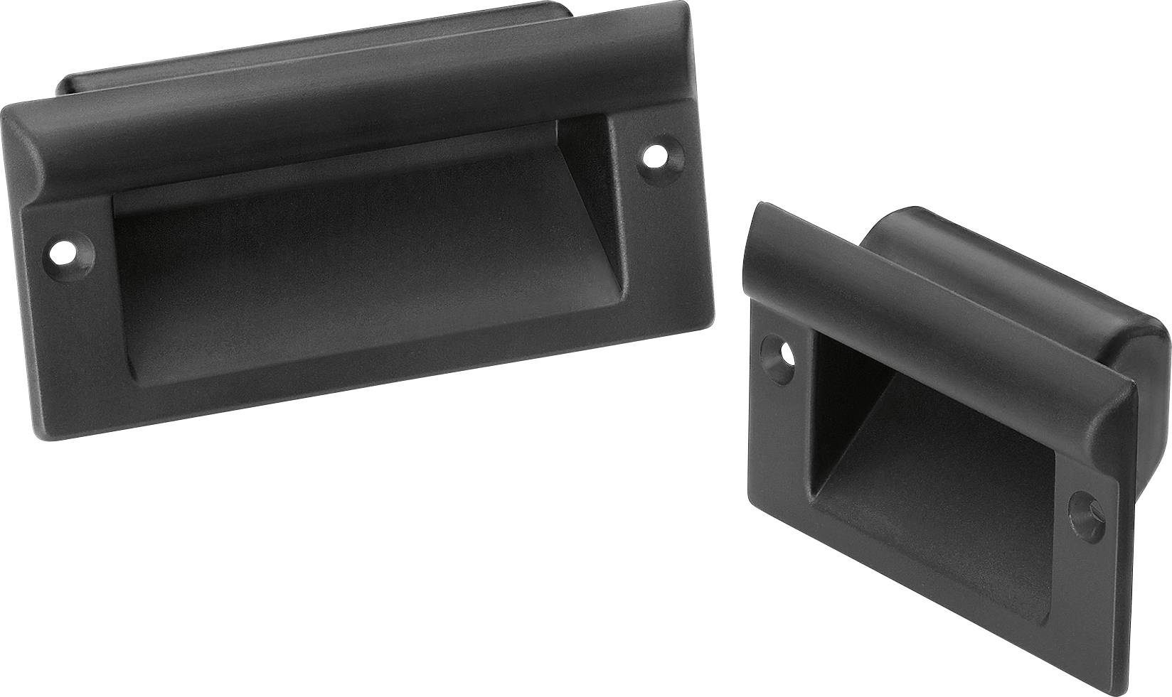 Rohde KM-61.082.9005 Muldengriff Schwarz (L x B x H) 100 x 61 x 33mm 4St.