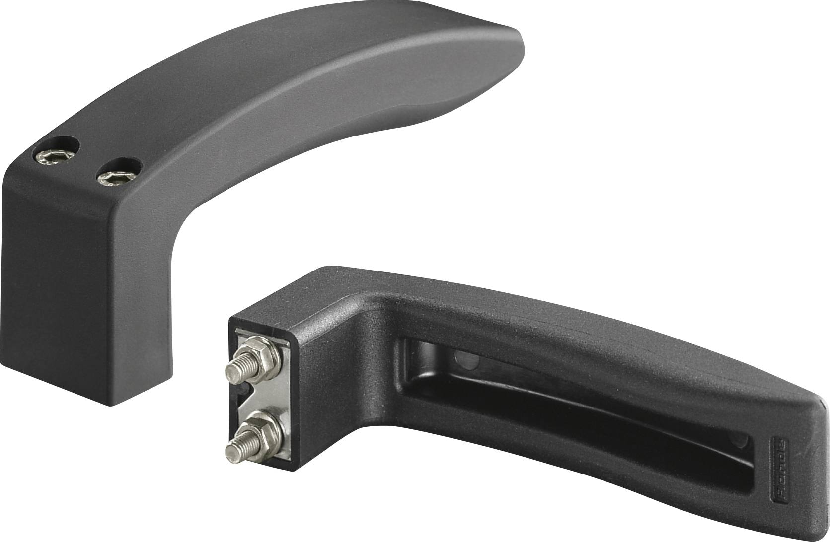 Rohde KW-36.020.84 Universalgriff Schwarz (L x B x H) 154 x 24 x 58mm 2St.