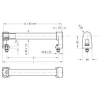 Rohde RR-30.400.64 Maschinengriff Schwarz (L x B x H) 450 x 30 x 80mm 2St. Rohde RR-30.400.64 Maschinengriff Schwarz (L x B x H) 450 x 30 x 80mm 2St.