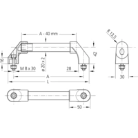 Rohde RS-20.350.63 Maschinengriff Schwarz (L x B x H) 380 x 20 x 55.5mm 2St. Rohde RS-20.350.63 Maschinengriff Schwarz (L x B x H) 380 x 20 x 55.5mm 2St.