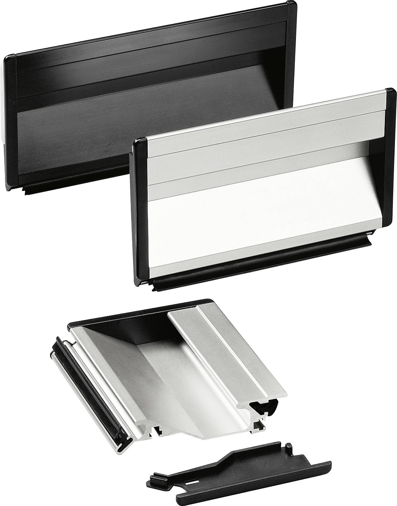 Rohde SG-73.100.B1 Schalengriff Silber (L x B x H) 100 x 19.5 x 90mm 3St.