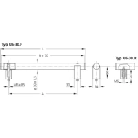 Rohde U5-30.R400.01 Rohrgriff Schwarz, Silber (L x B x H) 480 x 30 x 75mm 2St. Rohde U5-30.R400.01 Rohrgriff Schwarz, Silber (L x B x H) 480 x 30 x 75mm 2St.