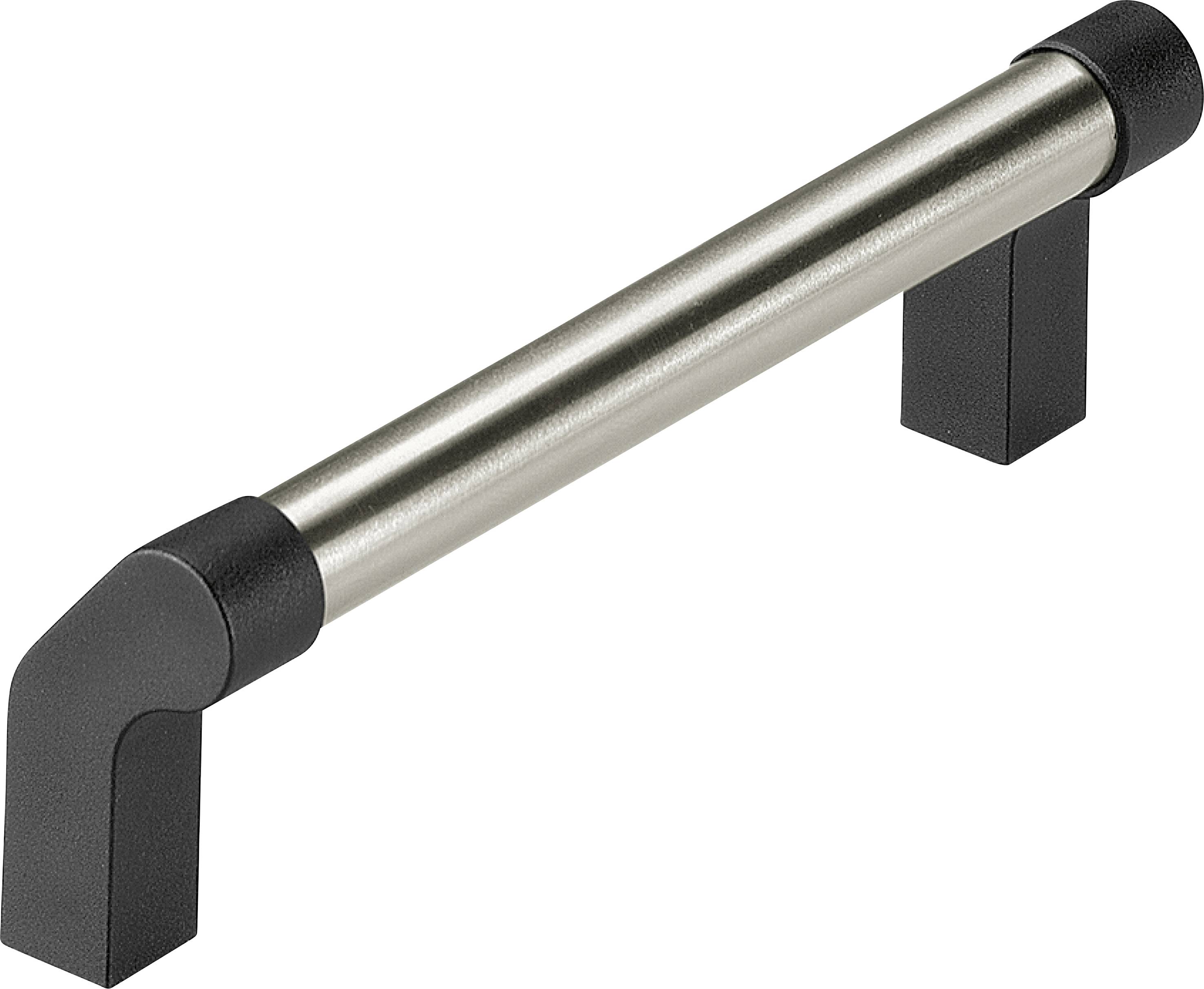 Rohde UG-06.120.37 Universalgriff Schwarz, Silber (L x B x H) 132 x 12 x 40mm 3St.