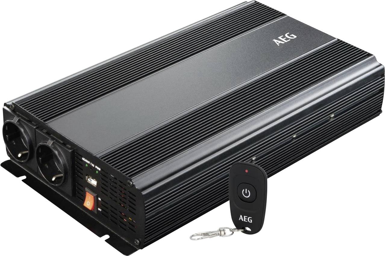 AEG Wechselrichter 10058 1500 W 12 V/DC - 230 V/AC Fernbedienbar