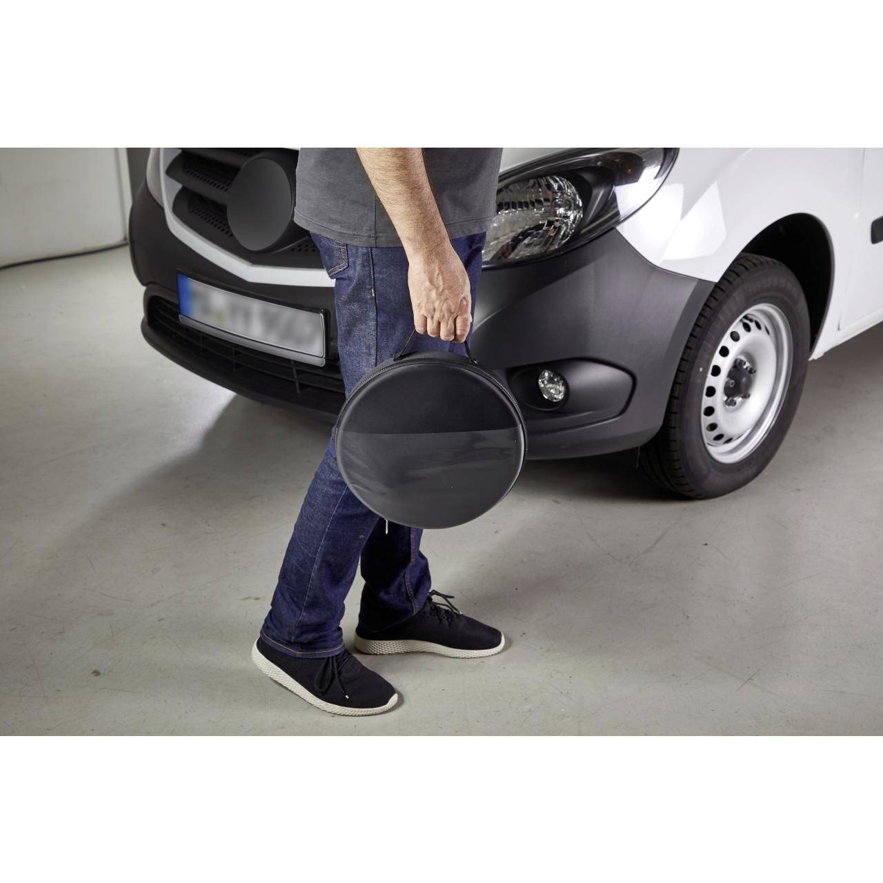 AEG Starthilfekabel Kupfer-Aluminium Legierung 3.50m Beleuchtete Zangen, mit Schutzschaltung