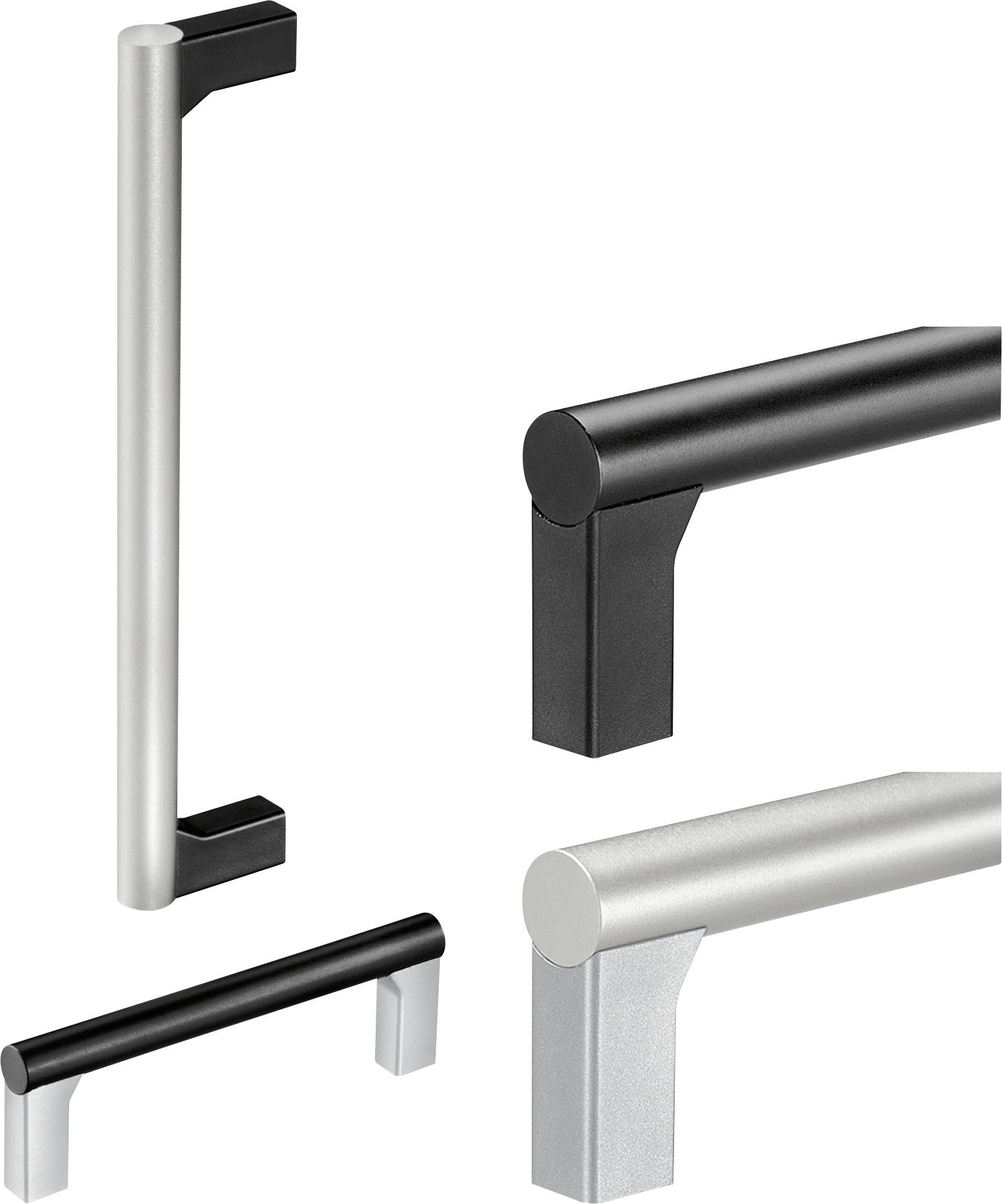 Rohde UR-15.180.B04 Universalgriff Schwarz (L x B x H) 195 x 15 x 43.5mm 2St.