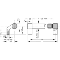 Rohde W1-30.F200.S01 Universalgriff Schwarz, Silber (L x B x H) 225 x 30 x 66.5mm 1St. Rohde W1-30.F200.S01 Universalgriff Schwarz, Silber (L x B x H) 225 x 30 x 66.5mm 1St.