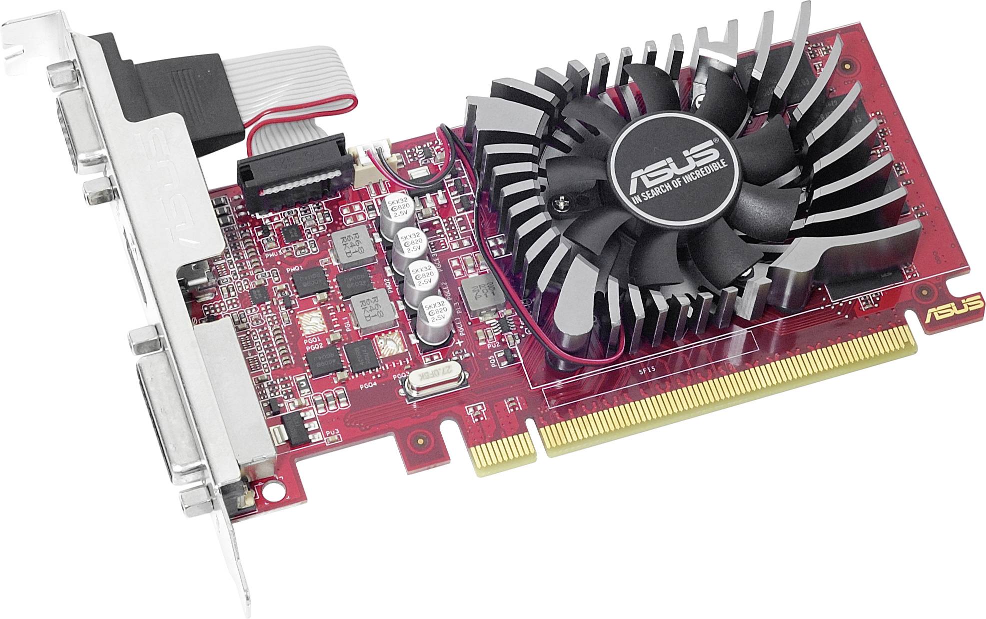Asus Grafikkarte AMD Radeon R7 240  2 GB GDDR5-RAM PCIe x16 HDMI®, DVI, VGA