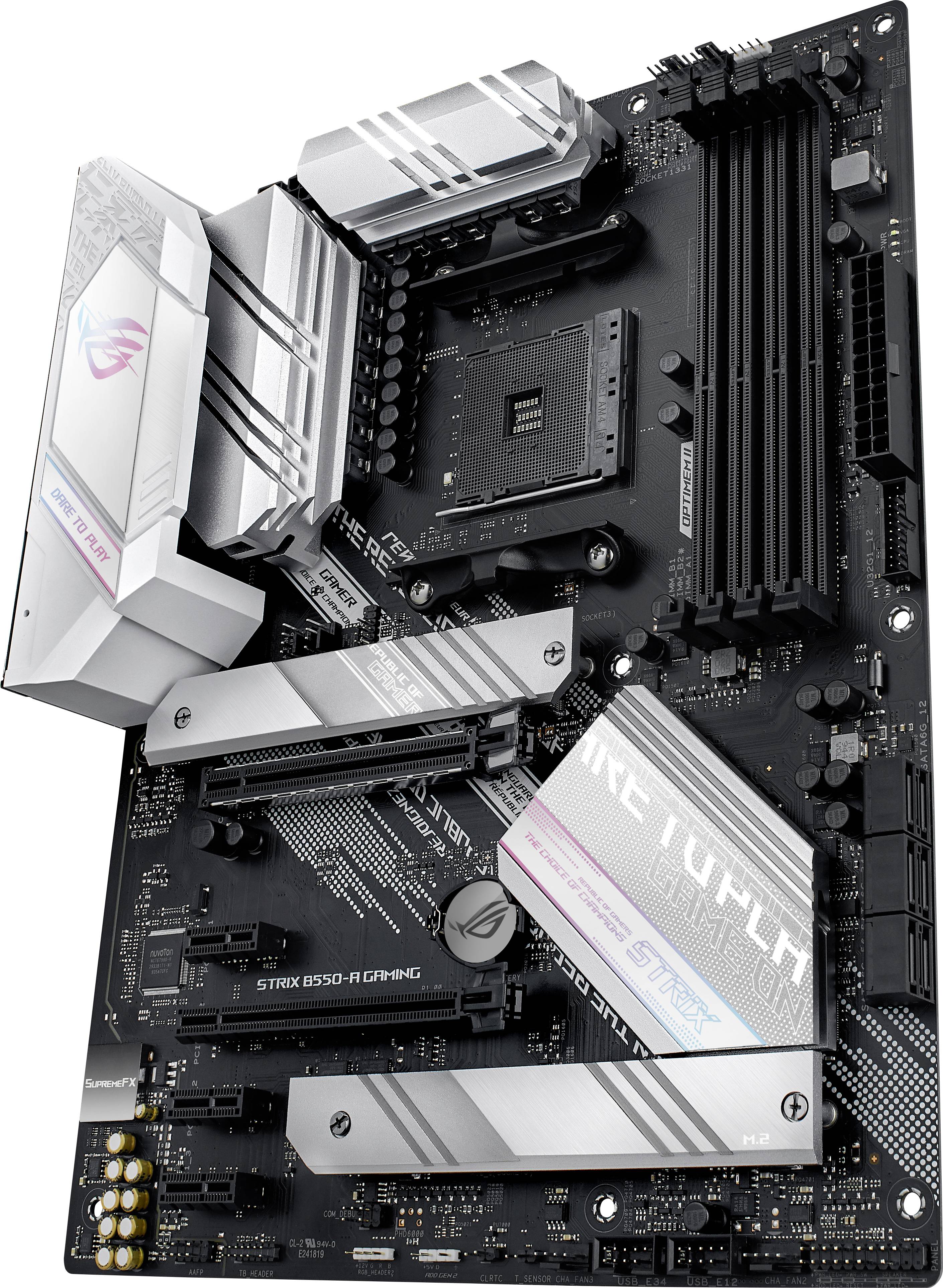 Asus ROG STRIX B550-A GAMING Mainboard Sockel (PC) AMD® AM4 Formfaktor (Details) ATX Mainboard-Chipsatz AMD® B550