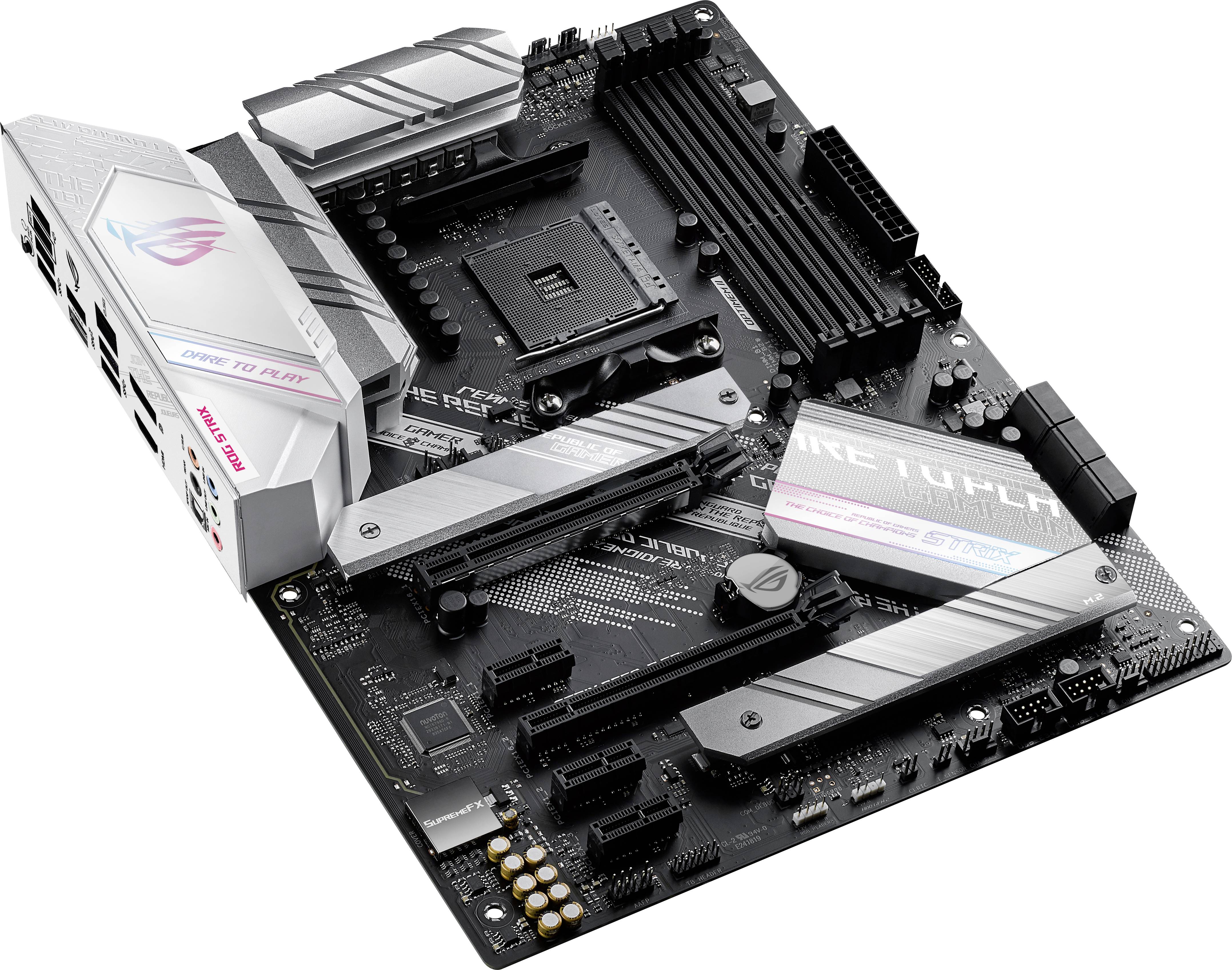 Asus ROG STRIX B550-A GAMING Mainboard Sockel (PC) AMD® AM4 Formfaktor (Details) ATX Mainboard-Chipsatz AMD® B550