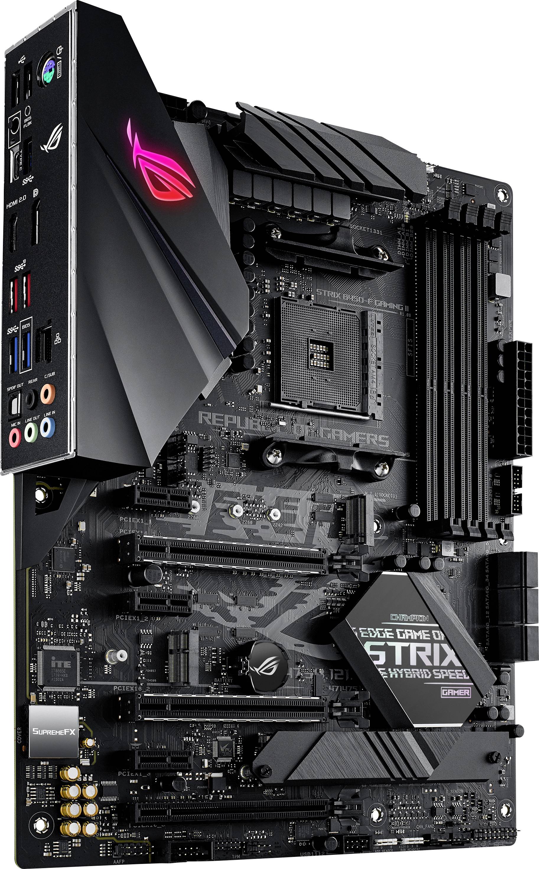 Asus ROG STRIX B450-F GAMING II Mainboard Sockel (PC) AMD AM4 Formfaktor (Details) ATX Mainboard-Ch