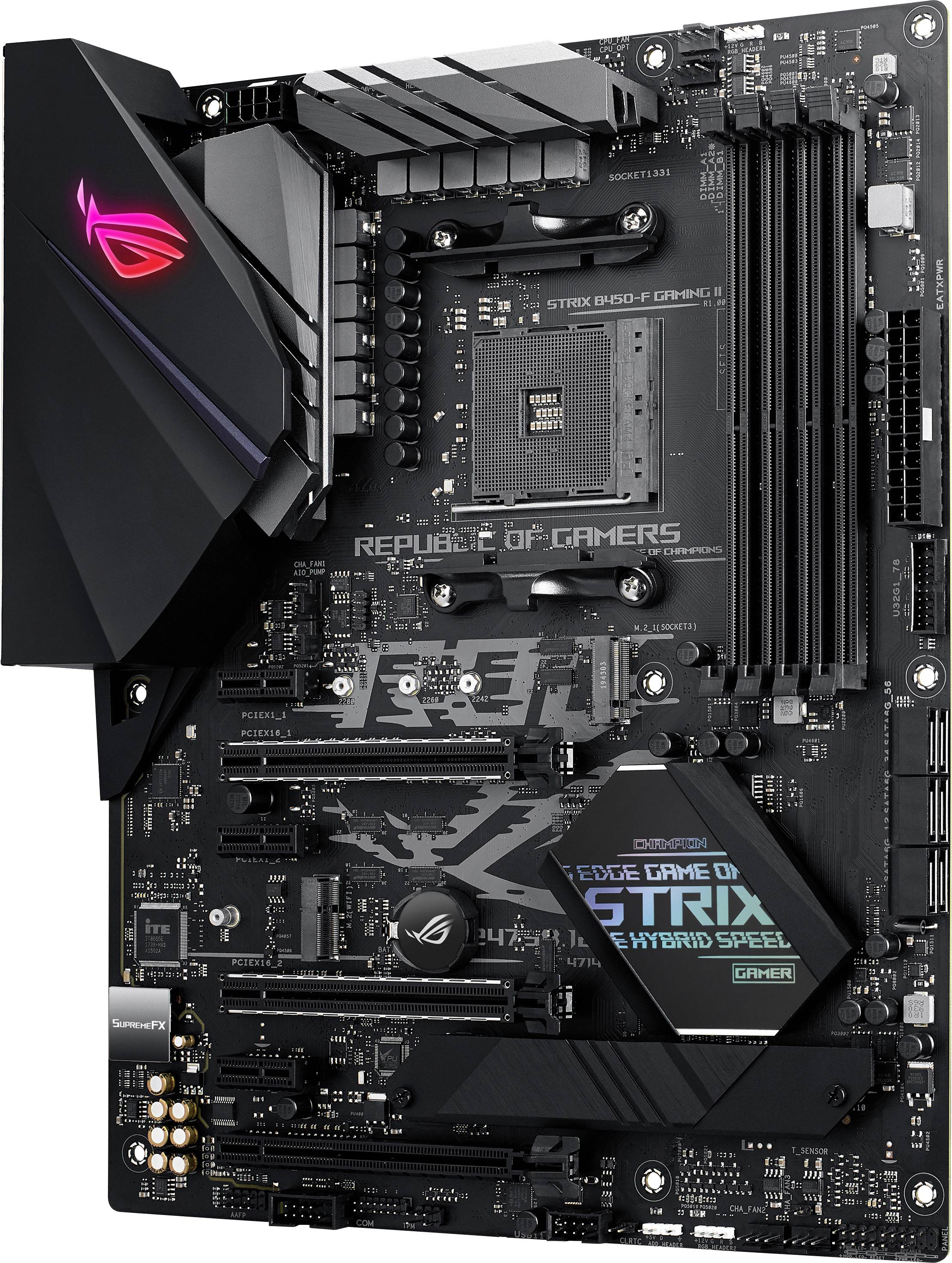 Asus ROG STRIX B450-F GAMING II Mainboard Sockel (PC) AMD AM4 Formfaktor (Details) ATX Mainboard-Ch