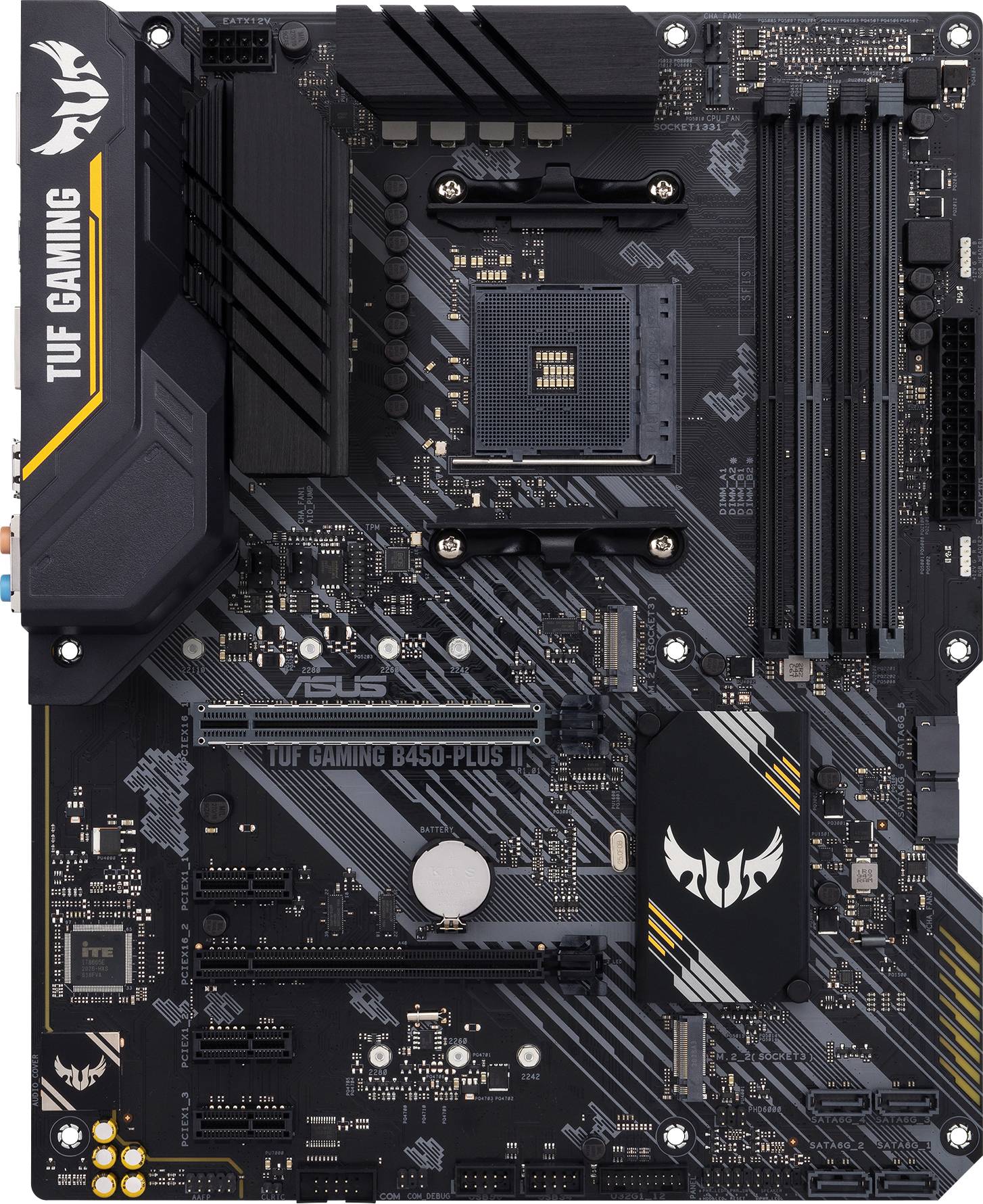 Asus TUF GAMING B450-PLUS II Mainboard Sockel (PC) AMD® AM4 Formfaktor (Details) ATX Mainboard-Chipsatz AMD® B450
